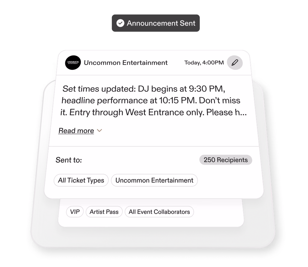Announcements